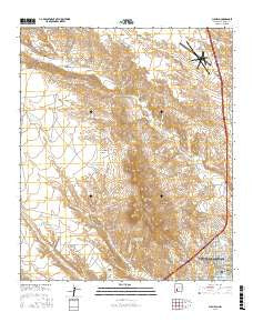 Cuchillo New Mexico Current topographic map, 1:24000 scale, 7.5 X 7.5 Minute, Year 2017