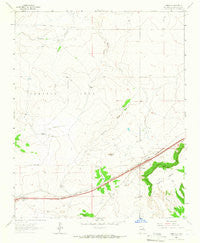 Cuervo New Mexico Historical topographic map, 1:24000 scale, 7.5 X 7.5 Minute, Year 1963