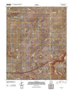 Cuervo New Mexico Historical topographic map, 1:24000 scale, 7.5 X 7.5 Minute, Year 2010