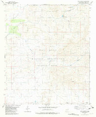 Culp Canyon New Mexico Historical topographic map, 1:24000 scale, 7.5 X 7.5 Minute, Year 1981