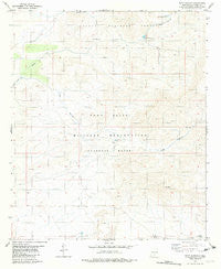 Culp Canyon New Mexico Historical topographic map, 1:24000 scale, 7.5 X 7.5 Minute, Year 1981