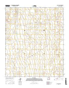 Culp Ranch New Mexico Current topographic map, 1:24000 scale, 7.5 X 7.5 Minute, Year 2017