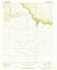 Cunavea Basin New Mexico Historical topographic map, 1:24000 scale, 7.5 X 7.5 Minute, Year 1970