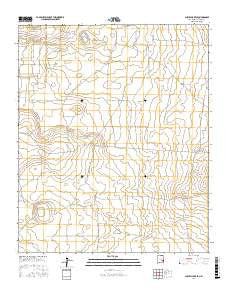 Curlew Lake SE New Mexico Current topographic map, 1:24000 scale, 7.5 X 7.5 Minute, Year 2017