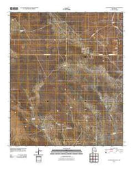 Custer Mountain New Mexico Historical topographic map, 1:24000 scale, 7.5 X 7.5 Minute, Year 2010