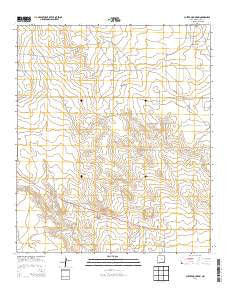 Custer Mountain New Mexico Historical topographic map, 1:24000 scale, 7.5 X 7.5 Minute, Year 2013