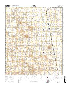 Cutter New Mexico Current topographic map, 1:24000 scale, 7.5 X 7.5 Minute, Year 2017