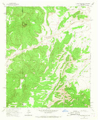 D Cross Mountain New Mexico Historical topographic map, 1:24000 scale, 7.5 X 7.5 Minute, Year 1964