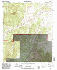 D Cross Mountain New Mexico Historical topographic map, 1:24000 scale, 7.5 X 7.5 Minute, Year 1995