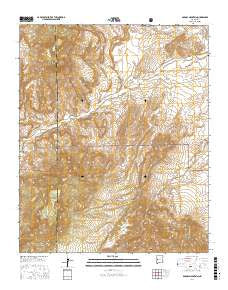 D Cross Mountain New Mexico Current topographic map, 1:24000 scale, 7.5 X 7.5 Minute, Year 2017