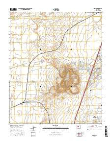 Dalies New Mexico Current topographic map, 1:24000 scale, 7.5 X 7.5 Minute, Year 2017