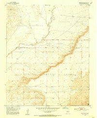 Dalies NW New Mexico Historical topographic map, 1:24000 scale, 7.5 X 7.5 Minute, Year 1952