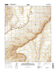 Dalies NW New Mexico Current topographic map, 1:24000 scale, 7.5 X 7.5 Minute, Year 2017