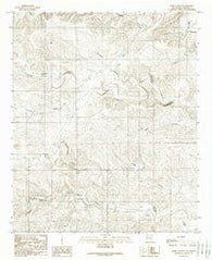 Dark Canyon New Mexico Historical topographic map, 1:24000 scale, 7.5 X 7.5 Minute, Year 1988