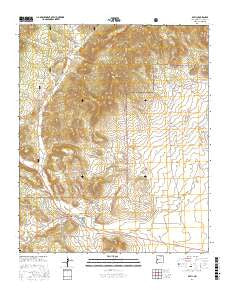 Datil New Mexico Current topographic map, 1:24000 scale, 7.5 X 7.5 Minute, Year 2017