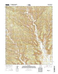Dawson New Mexico Current topographic map, 1:24000 scale, 7.5 X 7.5 Minute, Year 2013