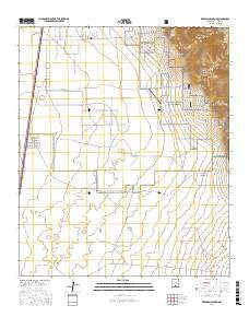 Deadman Canyon New Mexico Current topographic map, 1:24000 scale, 7.5 X 7.5 Minute, Year 2017