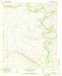 Deering Place New Mexico Historical topographic map, 1:24000 scale, 7.5 X 7.5 Minute, Year 1967