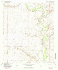 Deering Place New Mexico Historical topographic map, 1:24000 scale, 7.5 X 7.5 Minute, Year 1967