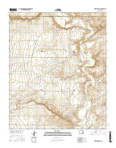 Deering Place New Mexico Current topographic map, 1:24000 scale, 7.5 X 7.5 Minute, Year 2017