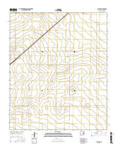 Delphos New Mexico Current topographic map, 1:24000 scale, 7.5 X 7.5 Minute, Year 2017
