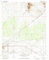 Deming East New Mexico Historical topographic map, 1:24000 scale, 7.5 X 7.5 Minute, Year 1965