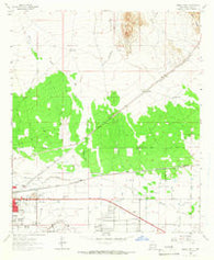 Deming East New Mexico Historical topographic map, 1:24000 scale, 7.5 X 7.5 Minute, Year 1965