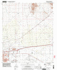 Deming East New Mexico Historical topographic map, 1:24000 scale, 7.5 X 7.5 Minute, Year 1996