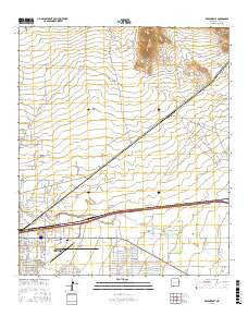 Deming East New Mexico Current topographic map, 1:24000 scale, 7.5 X 7.5 Minute, Year 2017