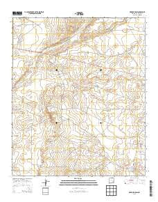 Derrick Draw New Mexico Historical topographic map, 1:24000 scale, 7.5 X 7.5 Minute, Year 2013