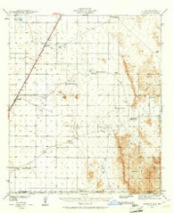 Desert New Mexico Historical topographic map, 1:62500 scale, 15 X 15 Minute, Year 1941