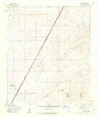 Desert New Mexico Historical topographic map, 1:24000 scale, 7.5 X 7.5 Minute, Year 1955