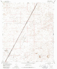 Desert New Mexico Historical topographic map, 1:24000 scale, 7.5 X 7.5 Minute, Year 1955