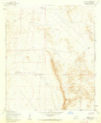 Desert NE New Mexico Historical topographic map, 1:24000 scale, 7.5 X 7.5 Minute, Year 1955