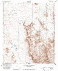 Desert NE New Mexico Historical topographic map, 1:24000 scale, 7.5 X 7.5 Minute, Year 1955