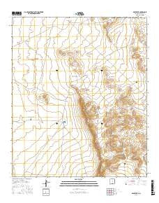 Desert NE New Mexico Current topographic map, 1:24000 scale, 7.5 X 7.5 Minute, Year 2017