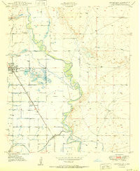 Dexter East New Mexico Historical topographic map, 1:24000 scale, 7.5 X 7.5 Minute, Year 1950