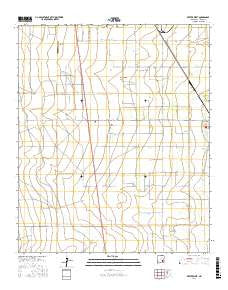 Dexter West New Mexico Current topographic map, 1:24000 scale, 7.5 X 7.5 Minute, Year 2017