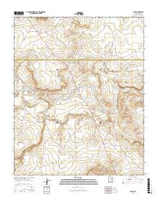 Dilia New Mexico Current topographic map, 1:24000 scale, 7.5 X 7.5 Minute, Year 2017