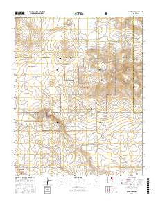 Divine Lake New Mexico Current topographic map, 1:24000 scale, 7.5 X 7.5 Minute, Year 2017