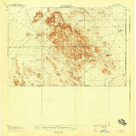 Dog Mountains New Mexico Historical topographic map, 1:62500 scale, 15 X 15 Minute, Year 1918