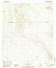Dog Mountains New Mexico Historical topographic map, 1:24000 scale, 7.5 X 7.5 Minute, Year 1983