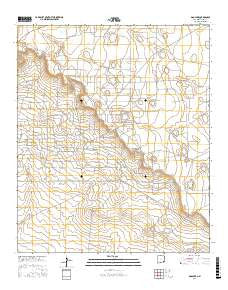 Dog Lake New Mexico Current topographic map, 1:24000 scale, 7.5 X 7.5 Minute, Year 2017