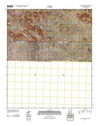 Dog Mountains New Mexico Historical topographic map, 1:24000 scale, 7.5 X 7.5 Minute, Year 2010