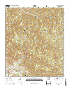 Domingo Peak New Mexico Current topographic map, 1:24000 scale, 7.5 X 7.5 Minute, Year 2013
