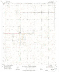 Dora New Mexico Historical topographic map, 1:24000 scale, 7.5 X 7.5 Minute, Year 1972