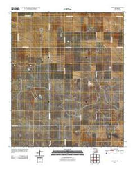 Dora NW New Mexico Historical topographic map, 1:24000 scale, 7.5 X 7.5 Minute, Year 2010