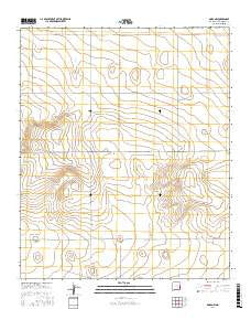 Dora NW New Mexico Current topographic map, 1:24000 scale, 7.5 X 7.5 Minute, Year 2017