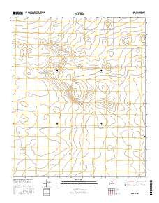 Dora SW New Mexico Current topographic map, 1:24000 scale, 7.5 X 7.5 Minute, Year 2017