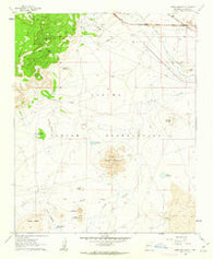 Dough Mountain New Mexico Historical topographic map, 1:24000 scale, 7.5 X 7.5 Minute, Year 1960